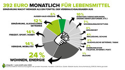 Ausgaben fuer Lebensmittel | © Land schafft Leben